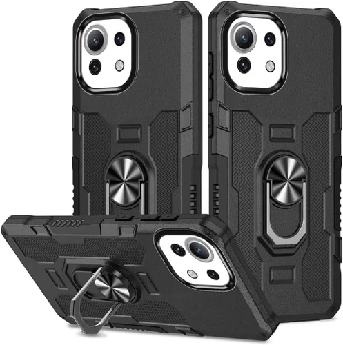 Miniatura 17 de Funda para Xiaomi Redmi Note 12 Pro 5G/Xiaomi Poco X5 Pro 5G Metal CD Patrón Anillo Titular Funda Teléfono Móvil Funda Protectora Anti-Caída Negro