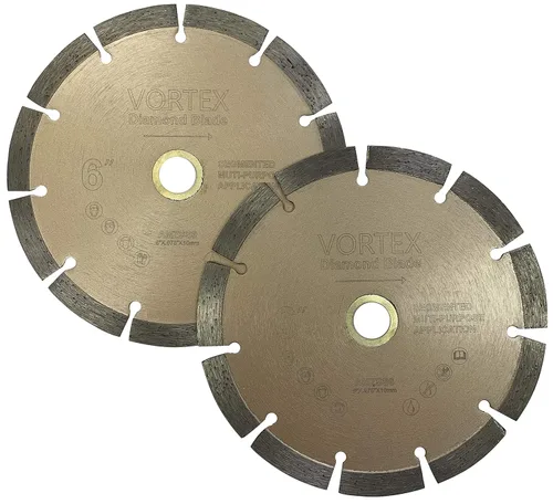 VSS - Hojas segmentadas de diamante segmentadas para corte seco o húmedo de 6 pulgadas, para uso general, para hormigón, piedra, ladrillo,