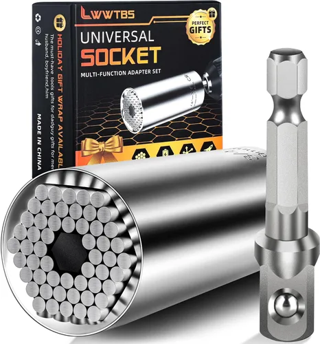 Regalos para el Día del Padre de parte de hija, hijo, esposa, herramientas de enchufe súper universales, regalos para hombre, juego de enchufes de