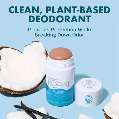 Miniatura 2 de Kopari - Desodorante de coco sin aluminio, no tóxico y de base vegetal, sin parabenos ni bicarbonato de sodio, protección duradera, original
