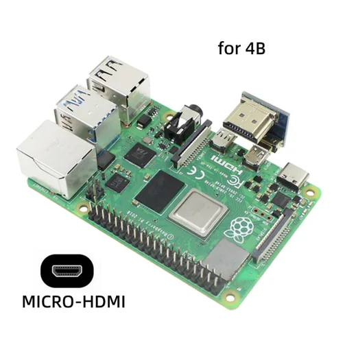 Miniatura 5 de chenyang Paquete de 2 conectores HDMI a HDMI/Micro HDMI en ángulo de 180 grados para Raspberry PI 3B/3B+/4B