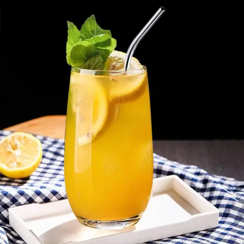 Miniatura 4 de Highball - Juego de 8 vasos altos para beber, vasos de agua transparente con popotes, cristalería de 16 onzas para cocina, bar, mojito, cóctel