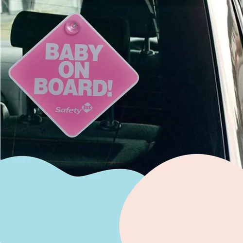 Miniatura 3 de Safety 1st Señal de bebé a bordo, rosa
