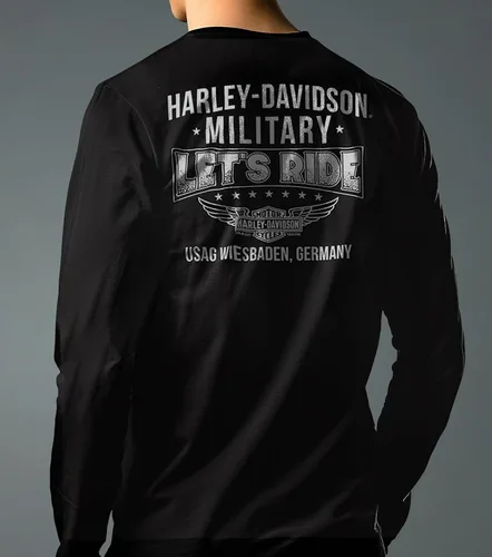 Miniatura 4 de Harley-Davidson Military - Camiseta de manga larga para hombre - Overseas Tour Patriot Eagle