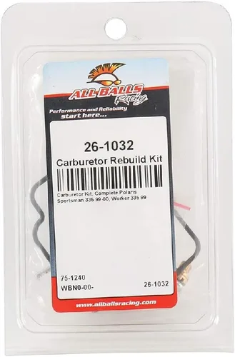 Miniatura 4 de All Balls Kit de reparación de carburador 26-1032 (26-1032 Polaris Sportsman 335 1999-2000)