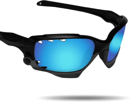Miniatura 2 de Fiskr Lentes de repuesto polarizados antiagua salada para Oakley Jawbone con ventilación de chaqueta de carreras con 2 pares empaquetados