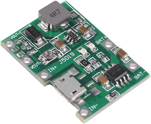 Miniatura 3 de AITRIP 6 unids 2A USB 18650 Li-ion cargador de batería de litio Boost 3.7V a 5V 9V 12V ajustable DC-DC Step Up Boost Módulo TP4056 DIY Kit piezas
