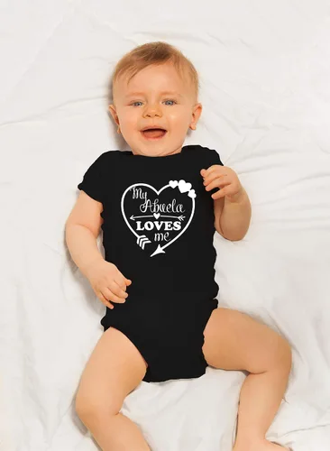Miniatura 11 de CBTwear My Abuela Loves Me – Ropa de bebé – Divertido traje de bebé para recién nacido para niños y niñas