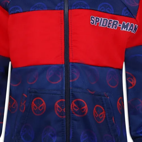 Miniatura 4 de Spider-Man Marvel Boys Zip Up Jacket and Jogger Set for Toddlers BlueRed