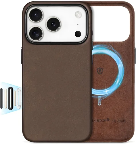 Miniatura 57 de SHIELDON Funda de cuero genuino para iPhone 17 Pro Max de 6.9 pulgadas 2025, [botón de la cámara actualizado], compatible con Magsafe, carga Azul