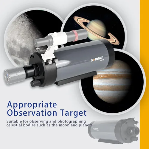 Miniatura 9 de SVBONY MK105 Maksutov-Cassegrain - Telescopio, Imágenes sin Dispersión, Telescopio Catadióptrico de 105mm, Placa Ensillada Catadióptrica OTA