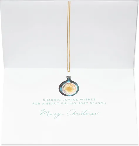 Miniatura 2 de Papyrus Tarjeta de Navidad colorida con adornos degradados, perfecta para cualquier persona (deseos alegres)