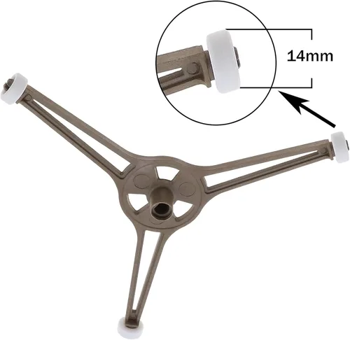 Miniatura 4 de Soporte para tocadiscos de microondas de 6.4 pulgadas para horno de microondas, placa giratoria plana de vidrio, soporte de bandeja de soporte