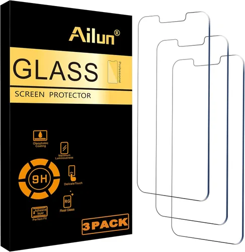 Miniatura 16 de Ailun Protector de pantalla para iPhone 14 Plus/iPhone 13 Pro Max [pantalla de 6.7 pulgadas], 3 unidades de vidrio templado compatible con fundas