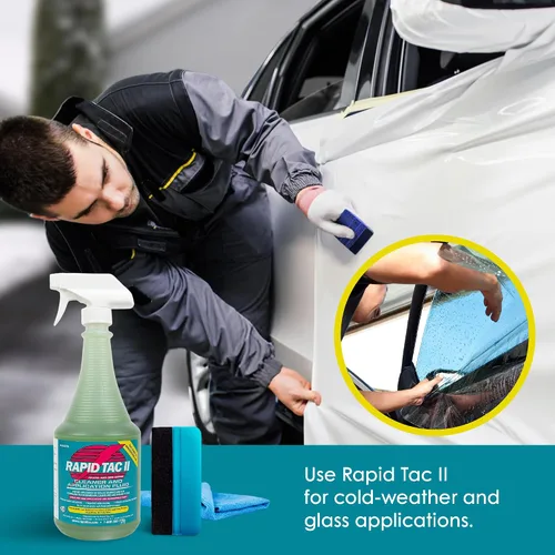 Miniatura 5 de Gold Label Detailing Rapid Tac II - Kit de líquido de aplicación de vinilo con escobilla de goma y toalla para automóvil, ATV, motocicleta, UTV