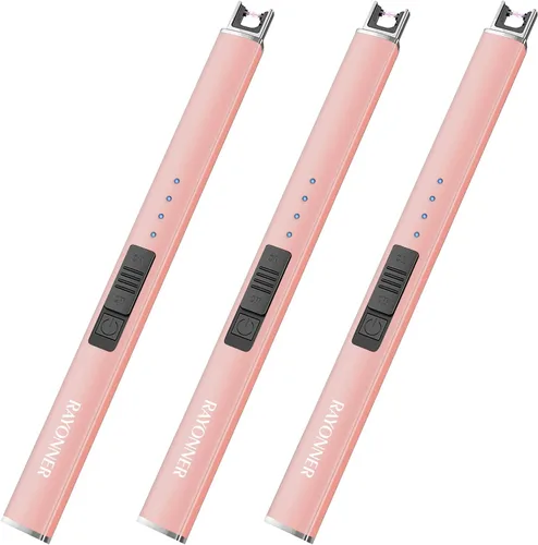 Miniatura 11 de Encendedor eléctrico con bloqueo de seguridad USB recargable a prueba de viento y sin llama de arco de plasma para rellenos de cestas de Pascua