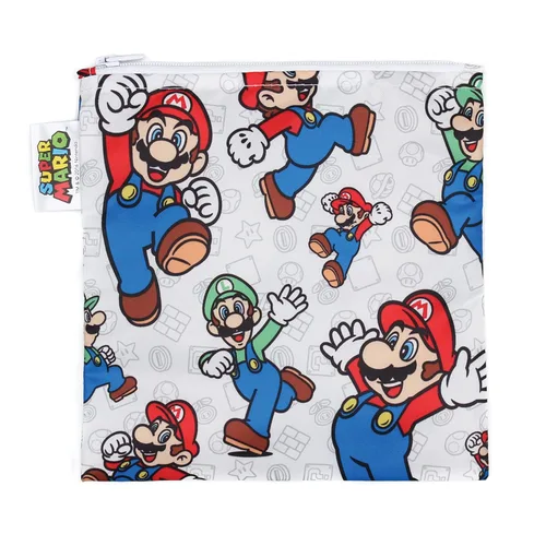 Miniatura 38 de Bumkins - Bolsas reutilizables para snacks, para almuerzo escolar de niños y porciones para adultos, tela lavable, bolsa con cierre de tela