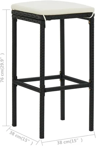 Miniatura 4 de vidaXL Juego de mesa de comedor de 3 piezas, juego de mesa de comedor para comedor, mesas de bar y sillas, juego de mesa de altura de mostrador