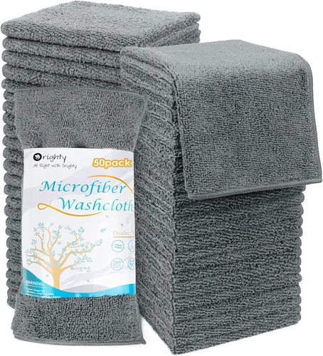 Miniatura 32 de Orighty Paquete de 5 toallas faciales de microfibra, altamente absorbentes y suaves al tacto, toallas de mano para baño, hotel, spa y gimnasio, 11.5