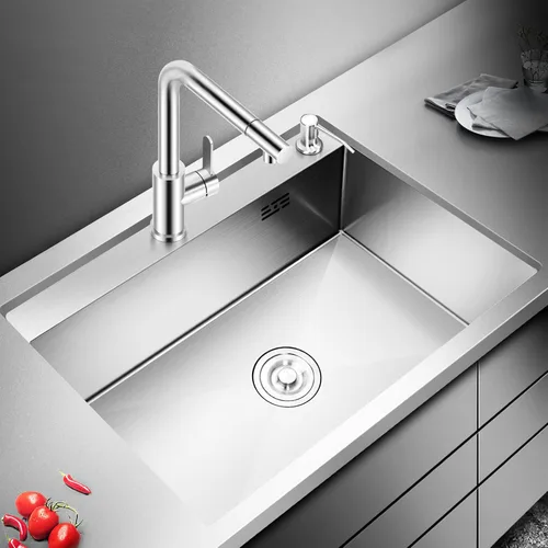 Miniatura 8 de 23.6 x 17.7 Pulgadas Fregadero de Cocina de Caída, Fregaderos de Cocina de Acero Inoxidable con Nano-Revestimiento, Fregadero de Un Solo Tazón de 8