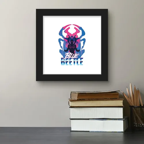 Miniatura 4 de Trends International Gallery Pops DC Comics Blue Beetle - Póster retro de Super Future Blue Beetle para pared, 12 x 12 pulgadas, versión de marco