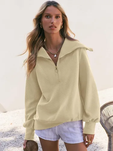 Miniatura 5 de ANRABESS Sudaderas con capucha para mujer, de gran tamaño, con cremallera de un cuarto, para adolescentes, niñas, ropa de moda Y2K