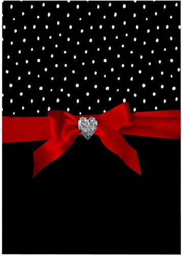3dRose - Patrón de purpurina sintética Uta Naumann - Lunares de San Valentín-puntos blancos y negros confeti rojo cinta diamante - Toallas