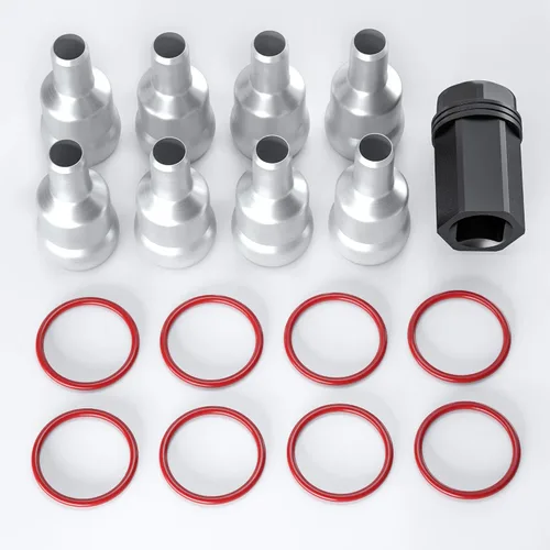 Kit de reparación de fugas de carril de aceite de alta presión con 17 piezas, tubo de bola con zócalo, herramienta de extracción para Ford 6.0L