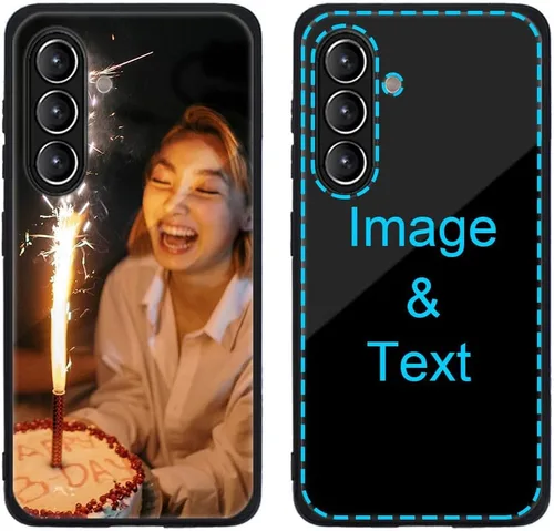 Miniatura 300 de Funda de teléfono personalizada para Samsung Galaxy S22+ / S22 Plus 5G, funda de TPU suave de vidrio templado antiarañazos personalizada con foto
