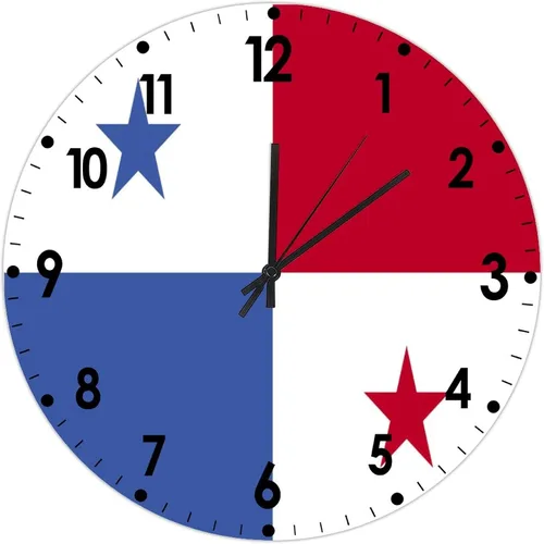 Miniatura 369 de Cheyan Reloj de pared con bandera de Canadá de 12 pulgadas, silencioso, sin tictac, de PVC, funciona con pilas, reloj redondo decorativo, regalo