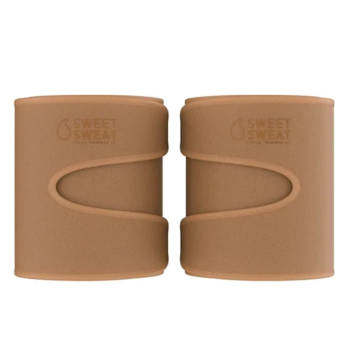Miniatura 5 de Sports Research - Recortadores de muslo tonificados Sweet Sweat para hombres y mujeres Aumenta el calor y el sudor en los muslos (arcilla, pequeño)