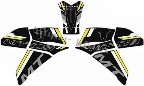 Miniatura 5 de Tank Pad Sticker Motorcycle Anti Slip Knee Grip Pad Fuel Tank Stickers Gas Cap Oil Protect Pad Frosted Decals for Yam&aha MT03