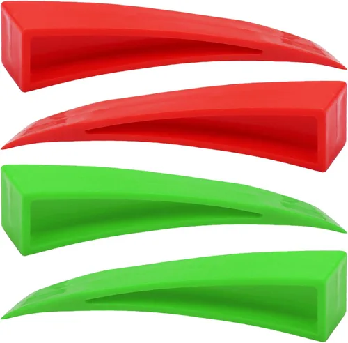 4PCS (Rojo & Verde) Herramientas Curvas para Reparación de Abolladuras de Ventana, Herramienta de Eliminación de Abolladuras sin Pintura de Plástico