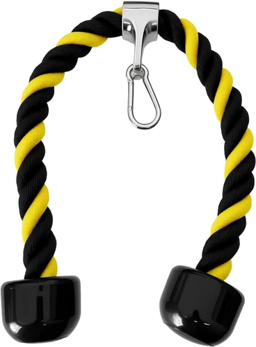 Miniatura 4 de Accesorios para cable de cuerda de tríceps, accesorios para máquina de cables para gimnasio en casa, cuerda de tríceps de 27 pulgadas para fijación