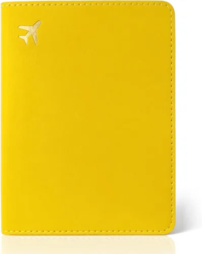 Miniatura 9 de Soporte para pasaporte para artículos esenciales de viaje, funda de pasaporte con bloqueo RFID para accesorios de viaje, cartera de viaje