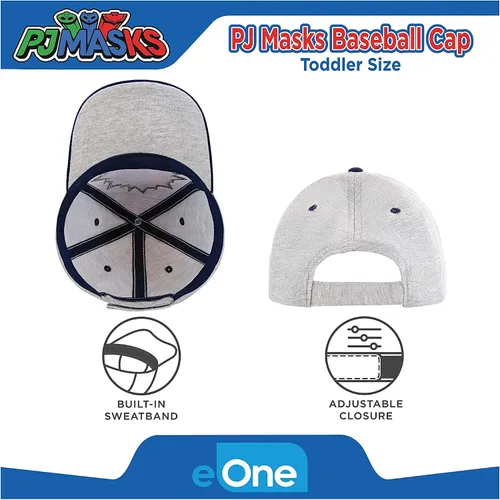 Miniatura 5 de PJ Masks Sombrero de béisbol para niños de 2 a 7 años máscaras de pijama para niños gris 4 a 7 años de EE UU Gris