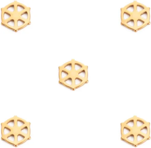 Miniatura 20 de kkjoy 5 dijes de acero inoxidable para hacer joyas y manualidades, varios colgantes pequeños, suministros de manualidades, accesorios para pulseras