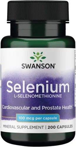 Swanson Selenio (L-Selenometionina) 100 mcg 200 Cápsulas