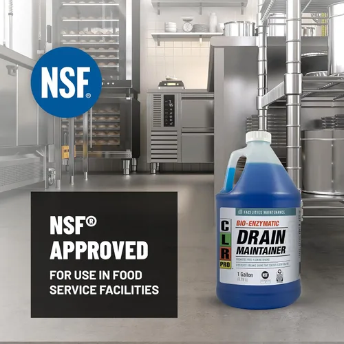 Miniatura 7 de CLR PRO - Tratamiento comercial de drenaje y trampa de grasa, fórmula microbiana de mantenimiento preventivo, botella de 1 galón