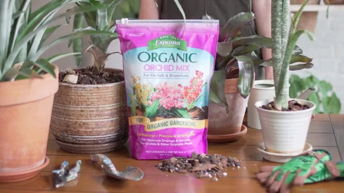 Miniatura 3 de Mezcla para macetas, tierra natural y orgánica de primera calidad para orquídeas y bromelias, 4 cuartos de galón, paquete de 2