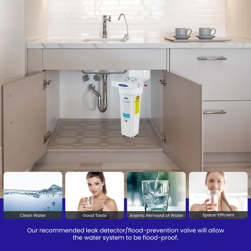 Miniatura 5 de Eliminación de arsénico + sistema inteligente de filtro de agua para debajo del fregadero