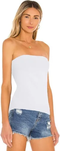 Miniatura 5 de Camisetas largas de algodón para mujer, sin tirantes, sexy, bandeau, 3 piezas