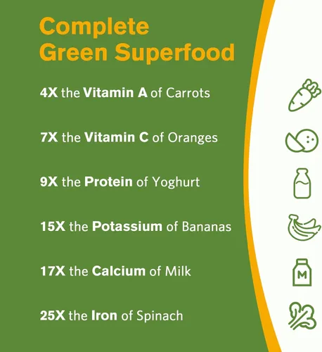 Miniatura 4 de Doctor's Recipes Moringa 11,000 mg de potencia, superalimento verde completo, apoyo natural antioxidante, sin OMG, 90 cápsulas veganas, sin cafeína