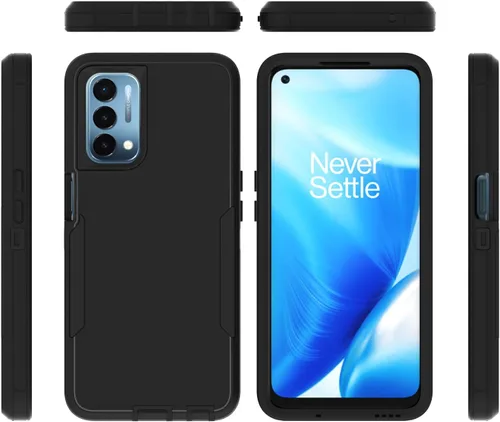 Miniatura 4 de Asuwish Funda protectora para OnePlus Nord N200 5G con protector de pantalla y accesorios de celda híbridos delgados de doble capa, accesorios Azul
