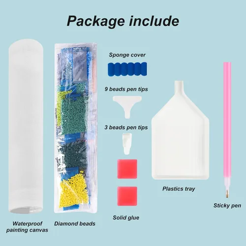 Miniatura 5 de Acudotr Kits de pintura de diamantes para adultos, kits de arte de diamantes 5D para principiantes, kits de pintura de diamantes de taladro completo
