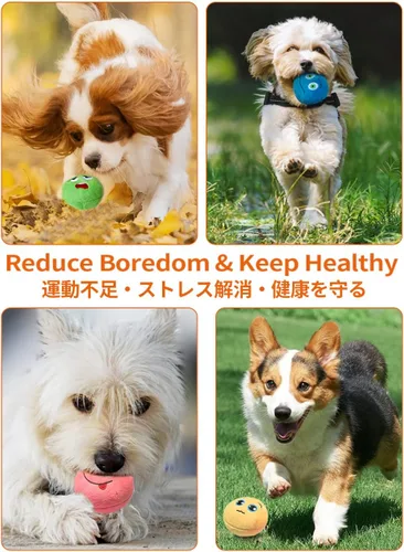 Miniatura 7 de SCHITEC Juguetes chirriantes para perros, [6 unidades] Pelotas de felpa suaves con chirriantes, juego interactivo para cachorros y mascotas pequeñas