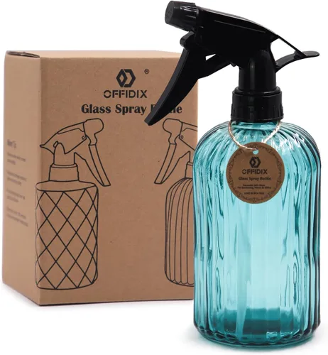 Miniatura 18 de OFFIDIX Regadera de vidrio, botellas de spray manuales, botella de spray de 13.5oz/0.4L con boquilla ajustable para jardinería interior y exterior