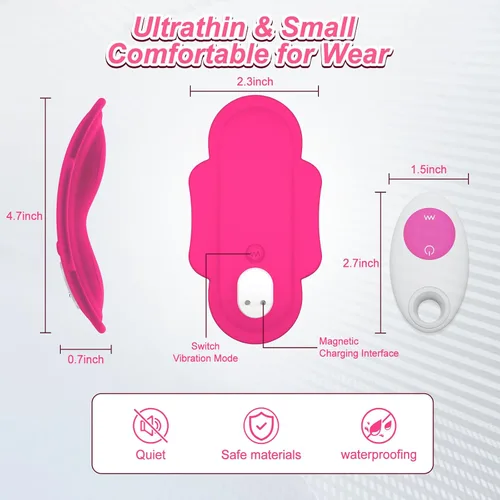 Miniatura 4 de Vibrador portátil con control remoto por aplicación para ropa interior, juguetes sexuales para adultos para mujeres o parejas, vibrador mini