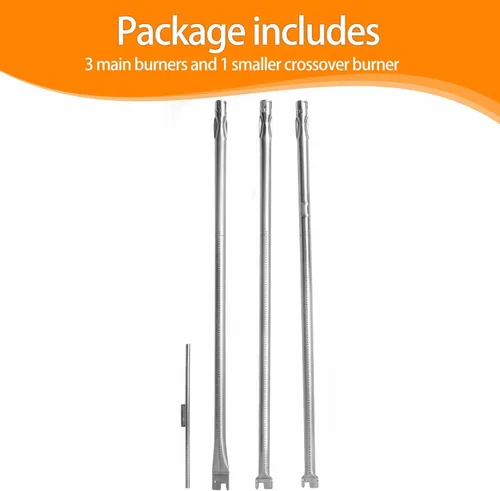 Miniatura 14 de SafBbcue 7508 - Juego de 3 tubos de acero inoxidable de 28 pulgadas para Weber Genesis Silver B/C Gold B/C Spirit 700 Spirit E-310/320 con control