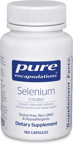 Pure Encapsulations Selenio (Citrato) - para el apoyo del sistema inmunológico y la salud celular - Suplemento antioxidante - Apoya el flujo